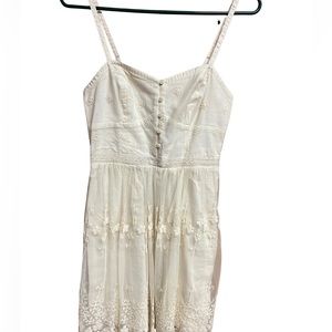 American Eagle Women's Off White Sun Dress